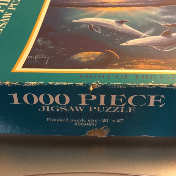 🎉2/$15🎉1000 piece jigsaw puzzle, “Night of the Comet” - Picture 3 of 11